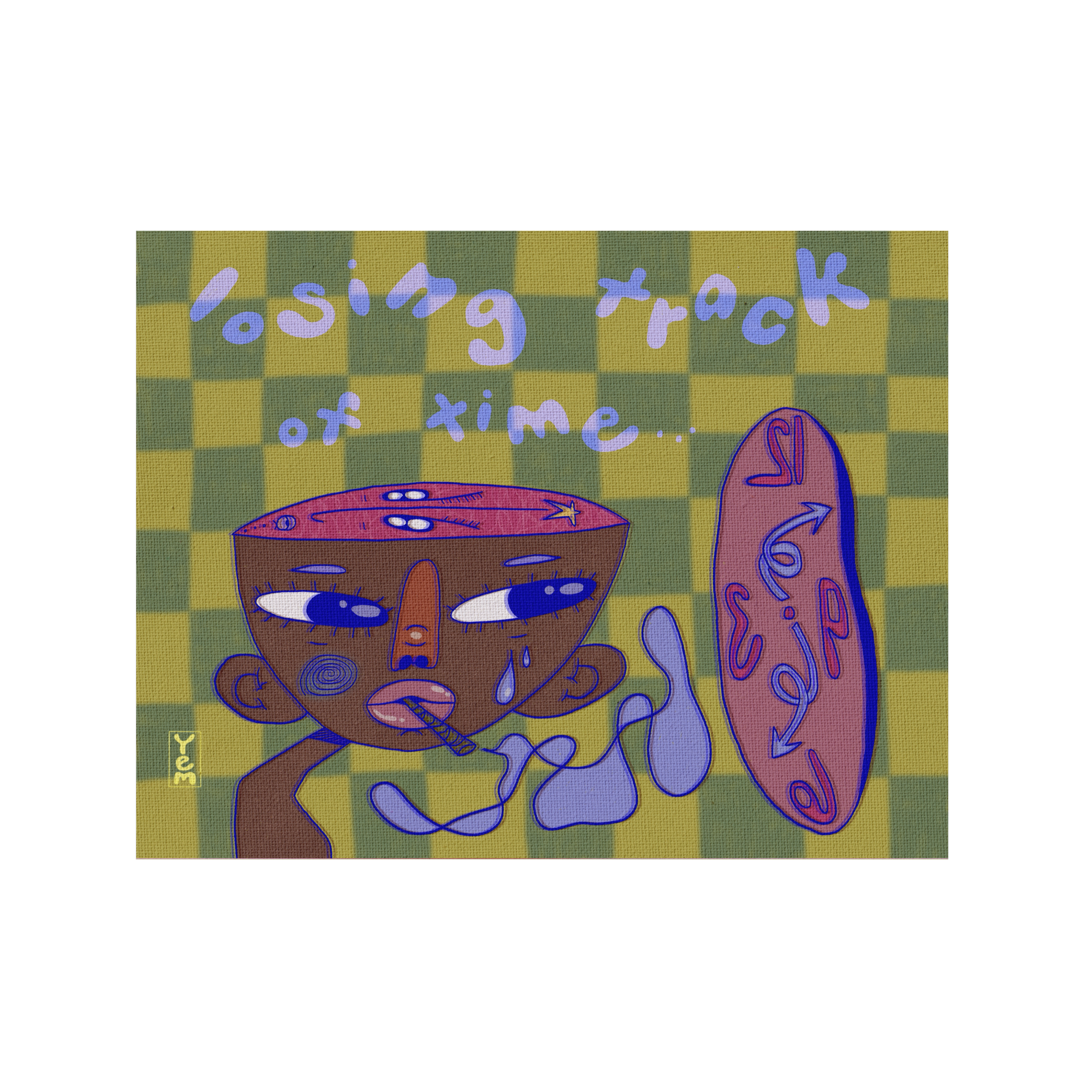 ‘losing track of time’ print