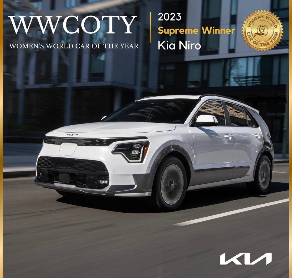 Approved by a jury of 60+ automotive journalists who are all women! Congrats to the @wwcoty Supreme team winner &hellip;
1. @kia.worldwide Niro, which also takes top honors for the Urban Car 
2. @audi RS3 wins best performance car
3. @citroen C5x is 