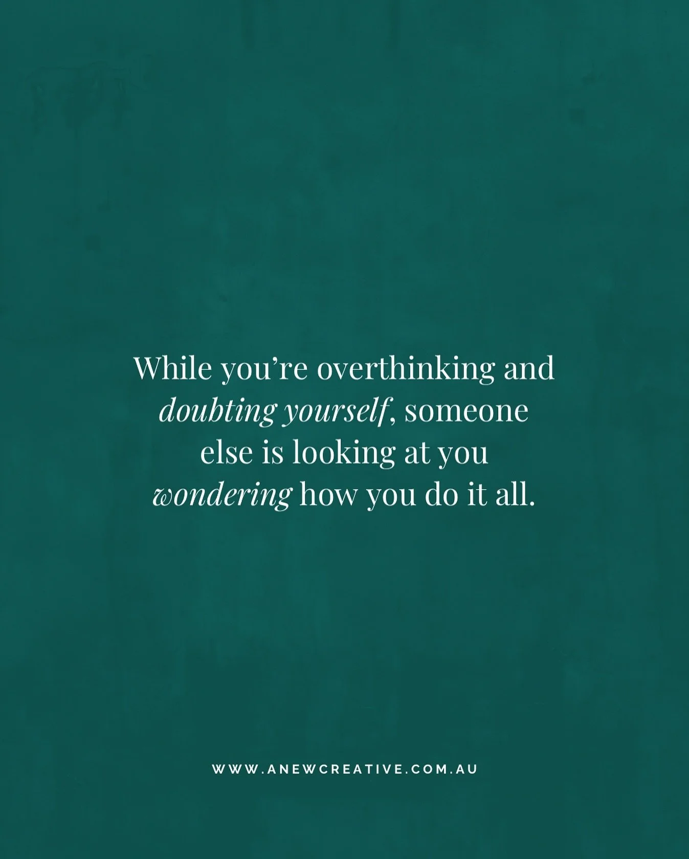 While you&rsquo;re doubting yourself, someone else is wishing they had your drive, your creativity, your spark. 
So take the break, fix the crown, and keep doing your thing 👑
#positivereminders #motivation #smallbusinesslife #femaleentreprenuer #wom