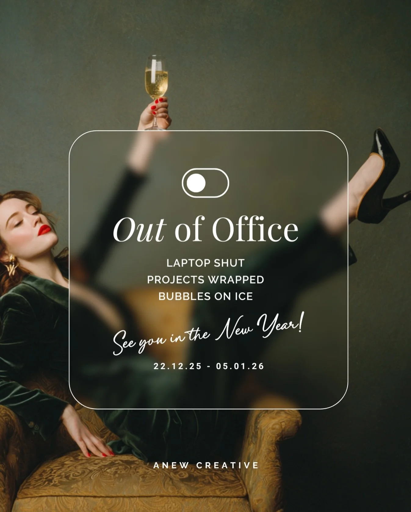 Time to rest, reset and soak up the festive season 🎄✨

I&rsquo;ll be out of the office until 5th January, returning refreshed and ready for an exciting new year ahead.

Thank you to every client, collaborator, and supporter who made this year such a