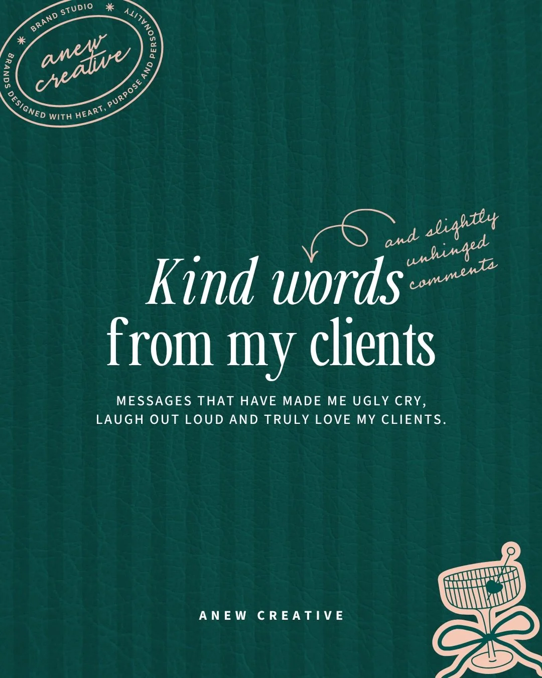 Messages from my clients. Unfiltered. Unedited. Exactly as they came through 💚

Some made me tear up. Some had me laughing out loud. Some were a little unhinged (in the best way possible).
But every single one reminded me why I do what I do.

Becaus