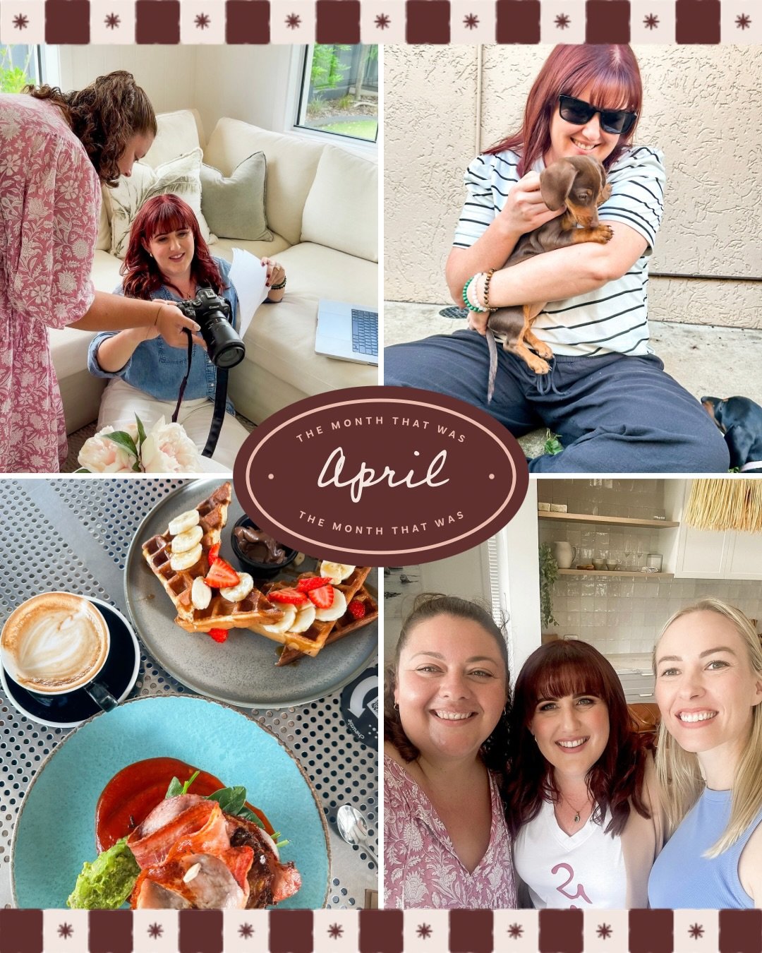 Moments from the month ✨

A little glimpse into life lately - the work, the in-between moments, and everything that made this month what it was.

This month looked like: &bull; wrapping up some beautiful client projects
&bull; celebrating 8 years in 