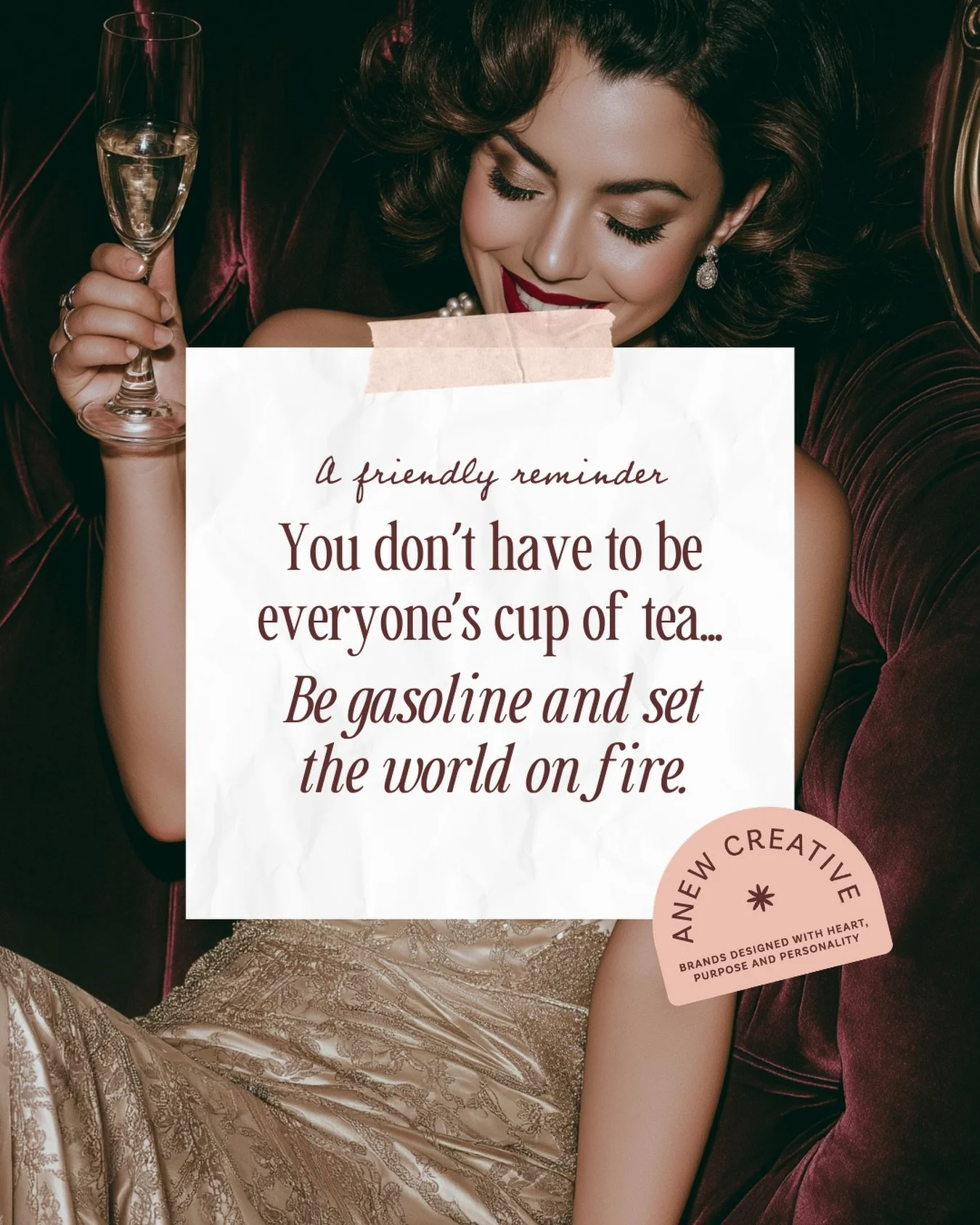 You weren&rsquo;t meant to be for everyone.

The most memorable brands aren&rsquo;t trying to appeal to everyone - they know exactly who they are, what they stand for and who they&rsquo;re here to serve.

Be bold.
Be unapologetically yourself.
Be the