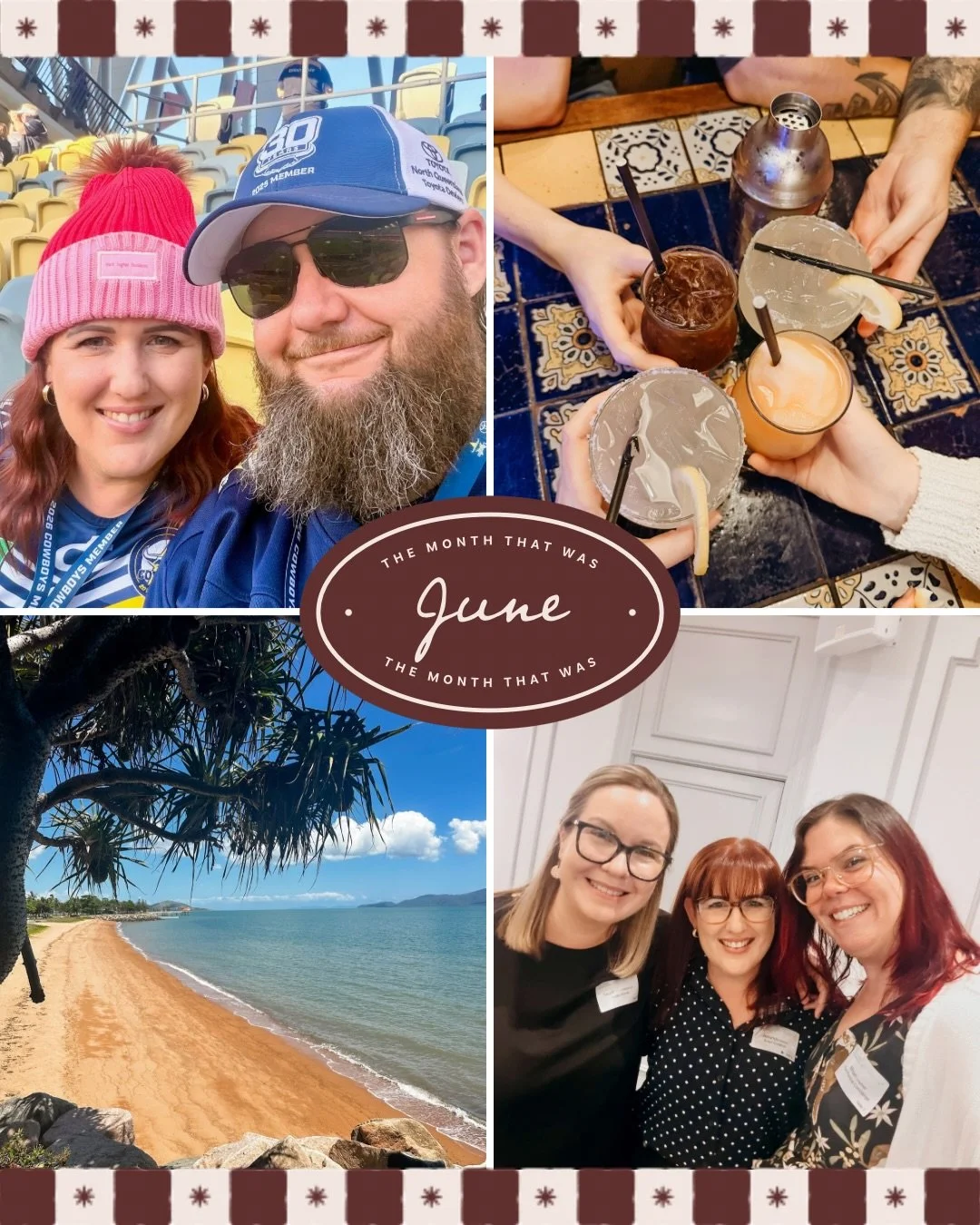 June, you were a mixed bag 😬

A month of unorganised chaos, sprinkled with family time, a weird space jellyfish, vintage cars and dusting off the winter jammies for the two cold nights of our Townsville winter. 

Now onto July&hellip;hopefully with 