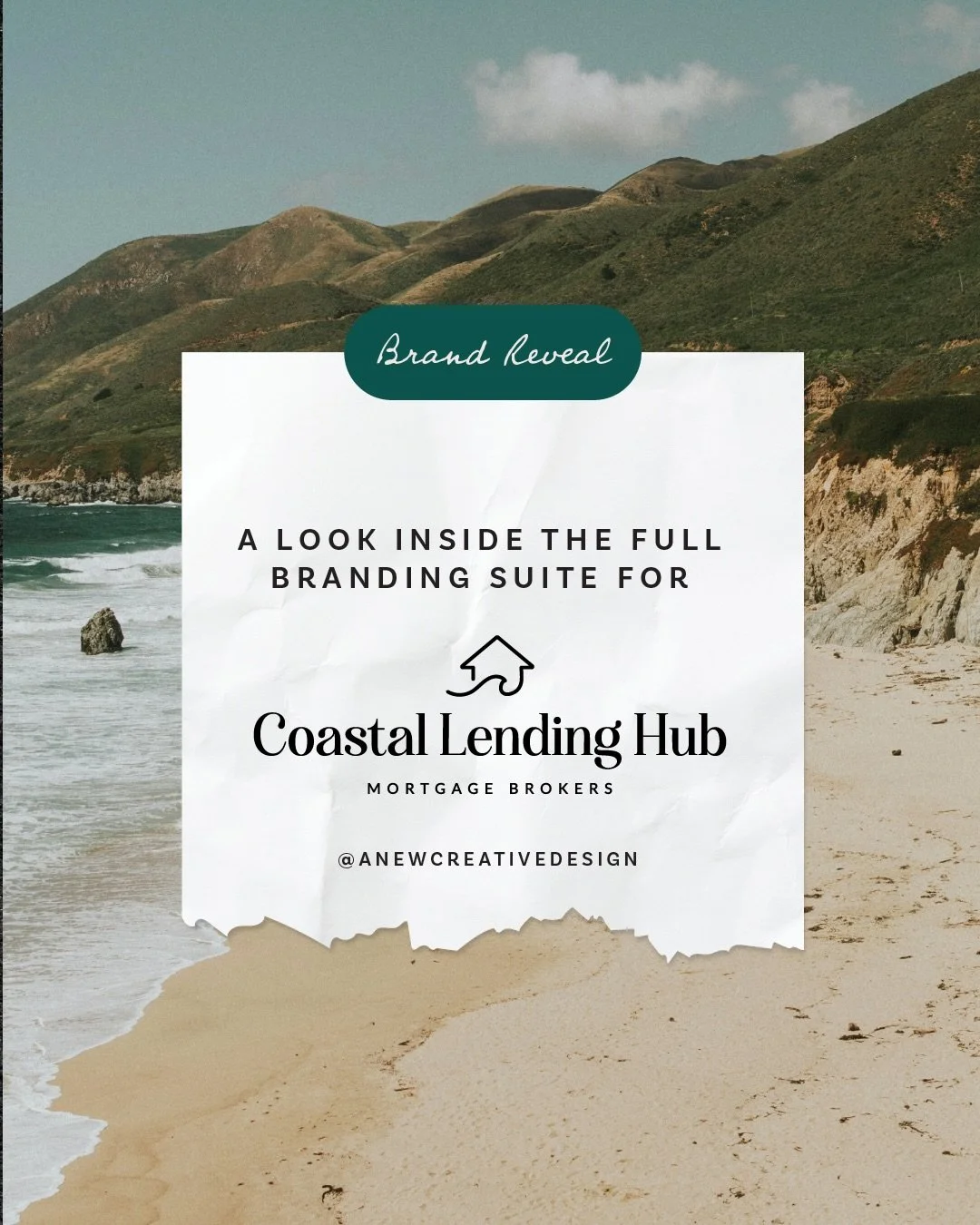 Some brands just make you exhale. 🌊

That was the feeling we wanted to create for Coastal Lending Hub.

Mortgage brokers are often associated with paperwork, stress and big financial decisions, but Luke and Lydia wanted to create something different