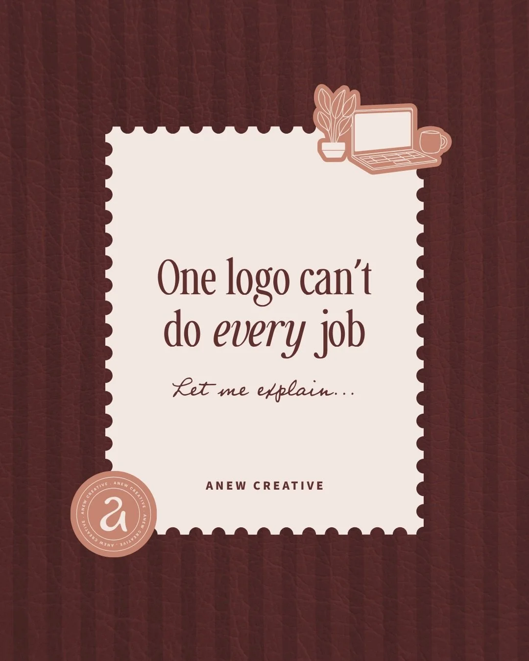 One logo was never meant to do everything. 

Think about your own business.

A makeup artist doesn&rsquo;t use one brush for an entire face. A photographer doesn&rsquo;t use one lens for every situation. And a beauty therapist certainly doesn&rsquo;t