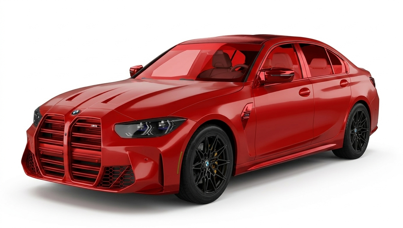 Professional 5-year ceramic coating application showing deep mirror-like reflection on car paint.