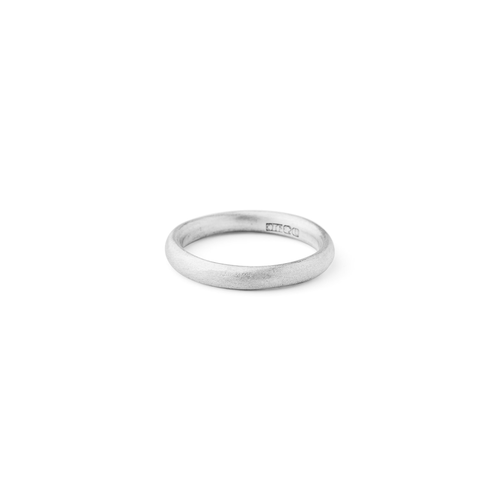 Rounded Stacker Band Silver