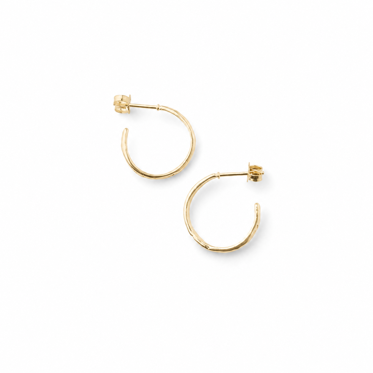 Texture hoops Gold (Pair)
