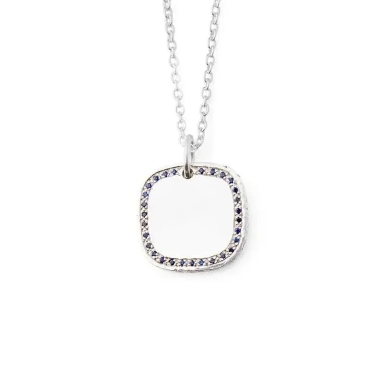 Pave Pendant Silver