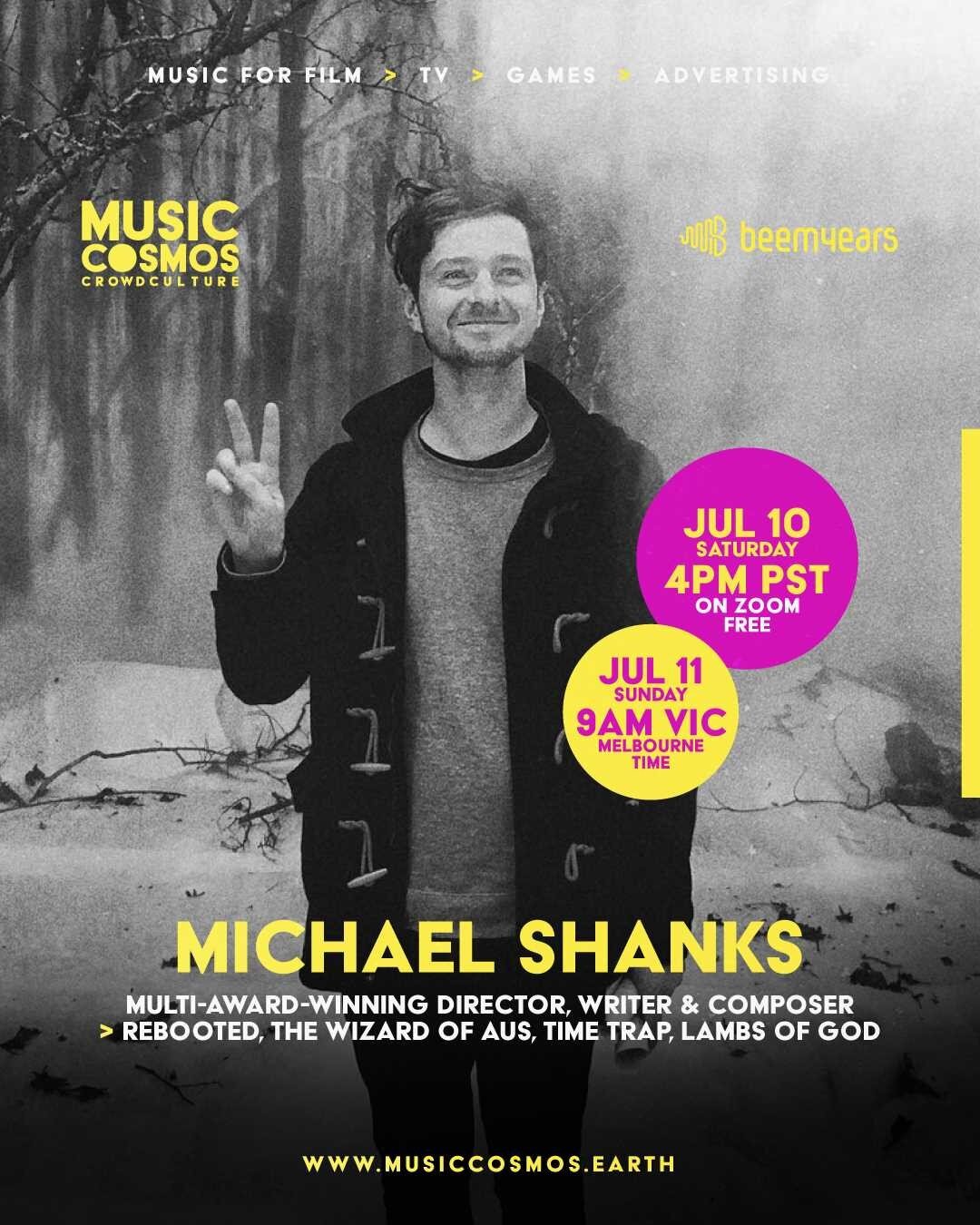 &gt; RSVP link in the bio

Michael Shanks @timtimfed is a multi-award-winning Director and Writer based in Melbourne, Australia.

With a background in comedy, music and VFX, his work with multiple production companies has garnered millions of views o