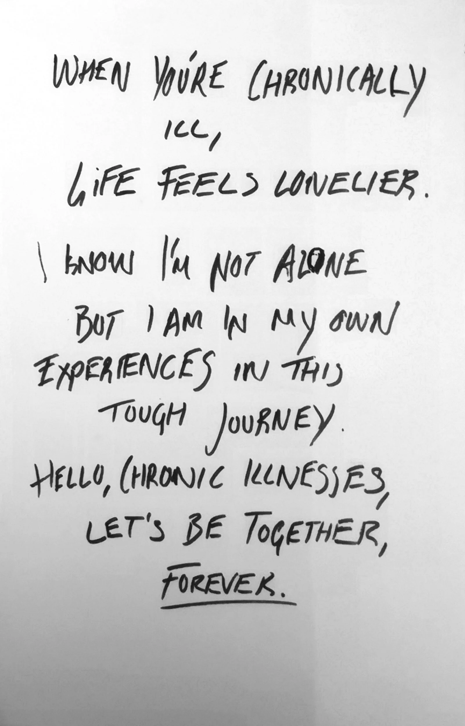 HOW CHRONIC ILLNESSES CHANGE RELATIONSHIPS.