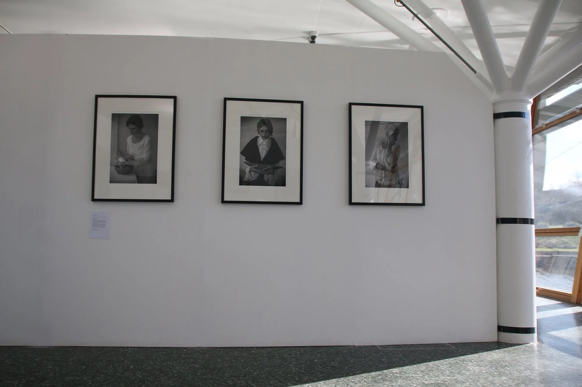 The Weeping Woman photographic work displayed in In a Country Far, Far Away exhibition at the Art Pavilion in London