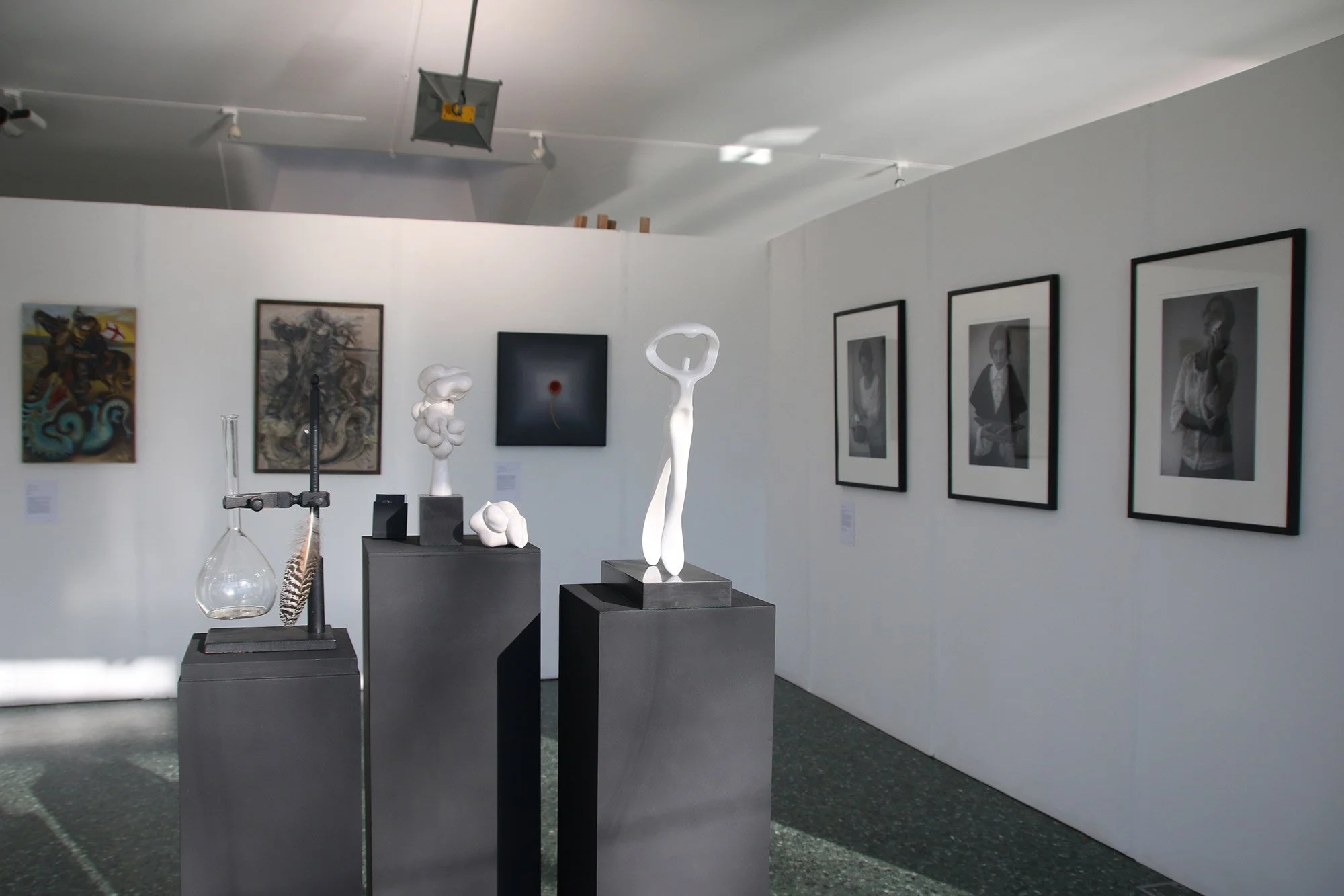 Installation view of The Weeping Woman series in In a Country Far, Far Away exhibition, The Art Pavilion, London