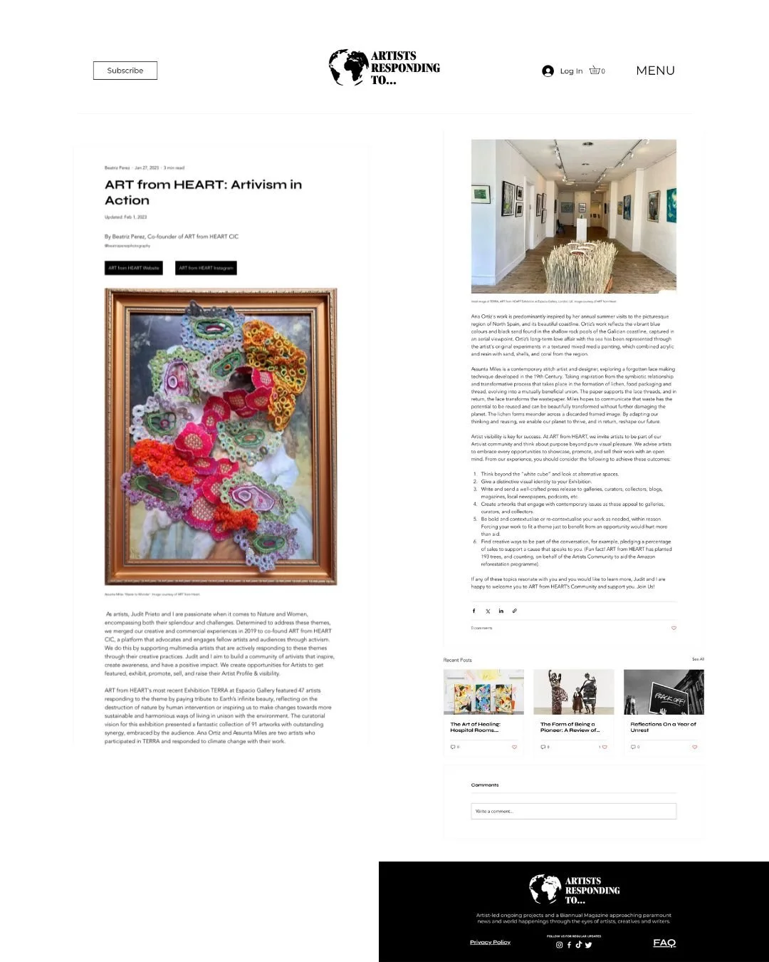 “ART from HEART: Artivism in Action”, A.R.T. Online Magazine, 2023