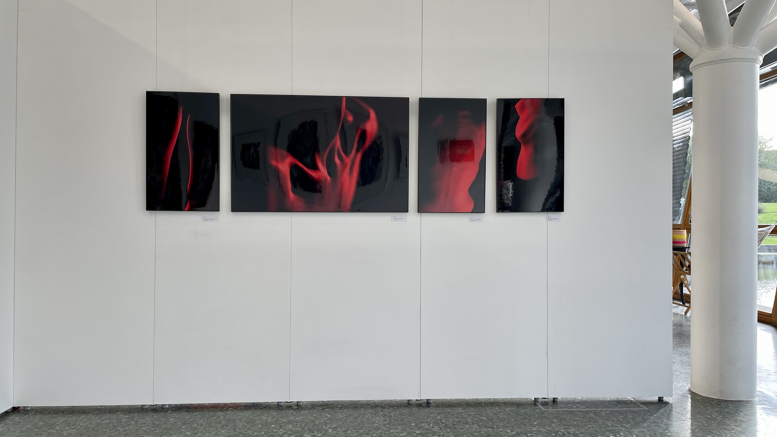 MISShapes photographic work displayed in an exhibition context, exploring the abstraction of the female body in contemporary fine art photography