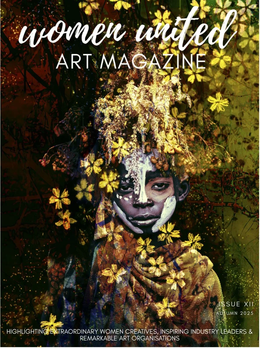 Women United Art Magazine cover featuring ART from HEART, co-founded by Beatriz Perez