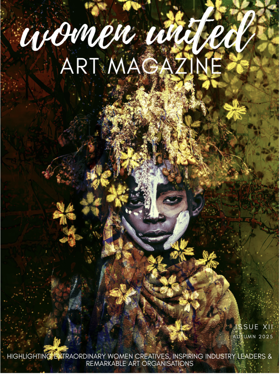 Featured in Women in the Arts as co-founder of ART from HEART and a leader in artivism and ecofeminism, Women United Art Magazine, Edition XII, Autumn 2025. 