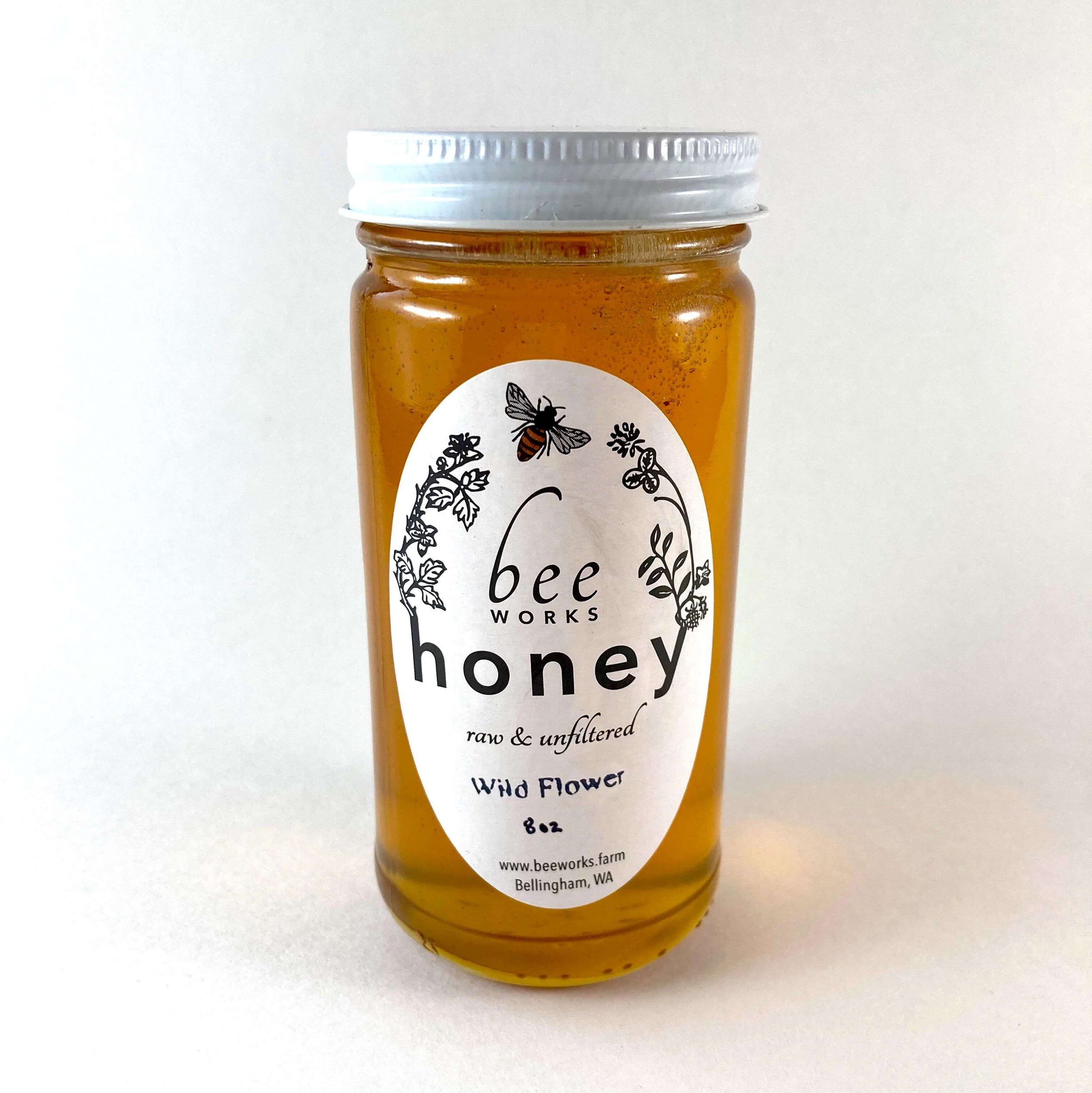Wildflower honey from BeeWorks Farm