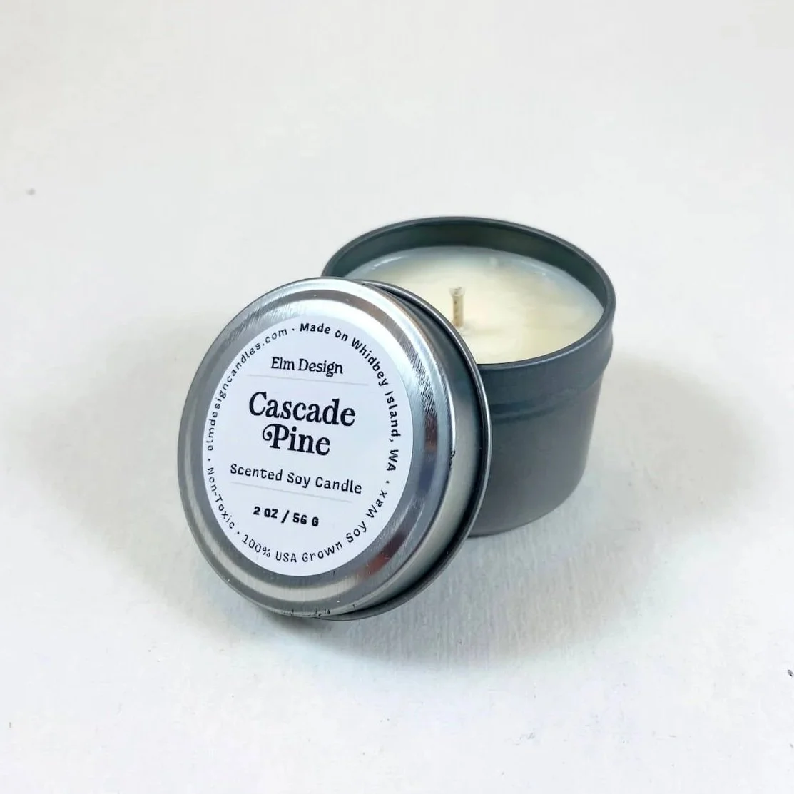 Cascade Pine soy candle for holiday gifting