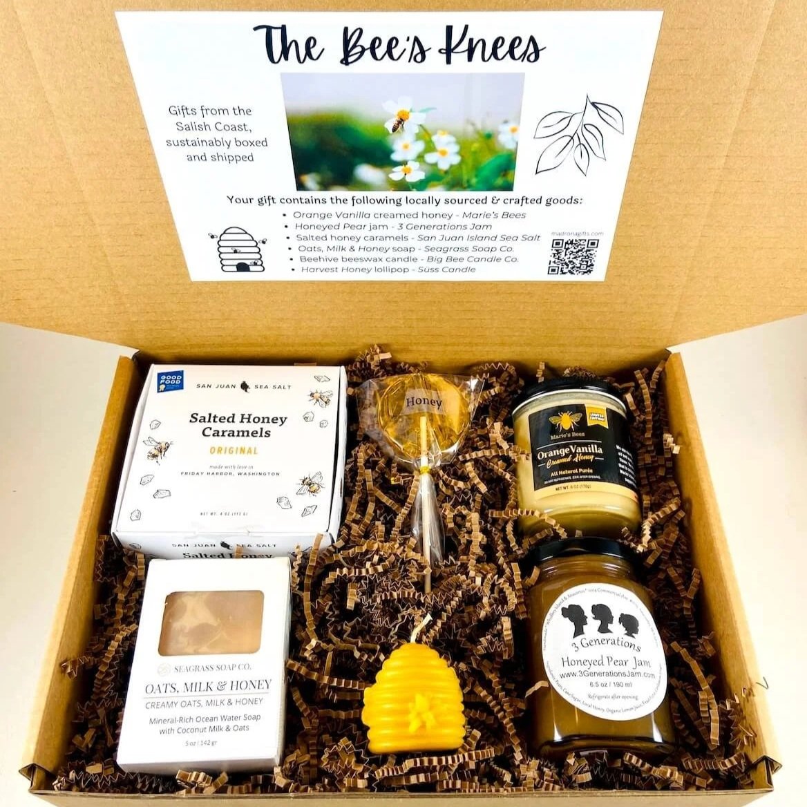 Bees Knees gift set in a branded mailer