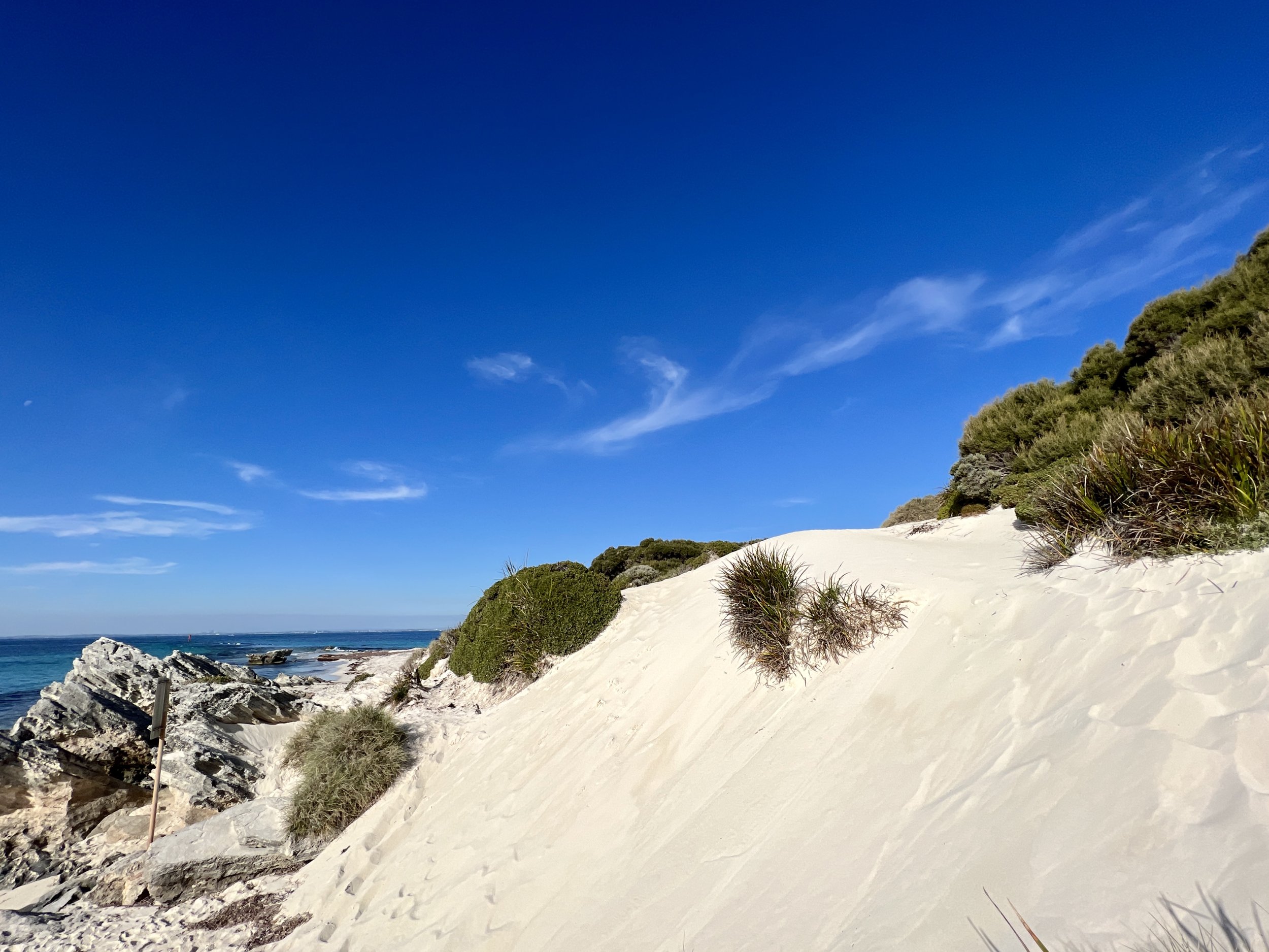 Sand dunes on Rottnest