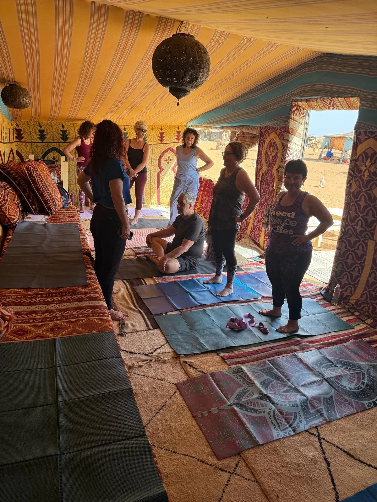 Stretch class on retreat in the Sahara.jpeg