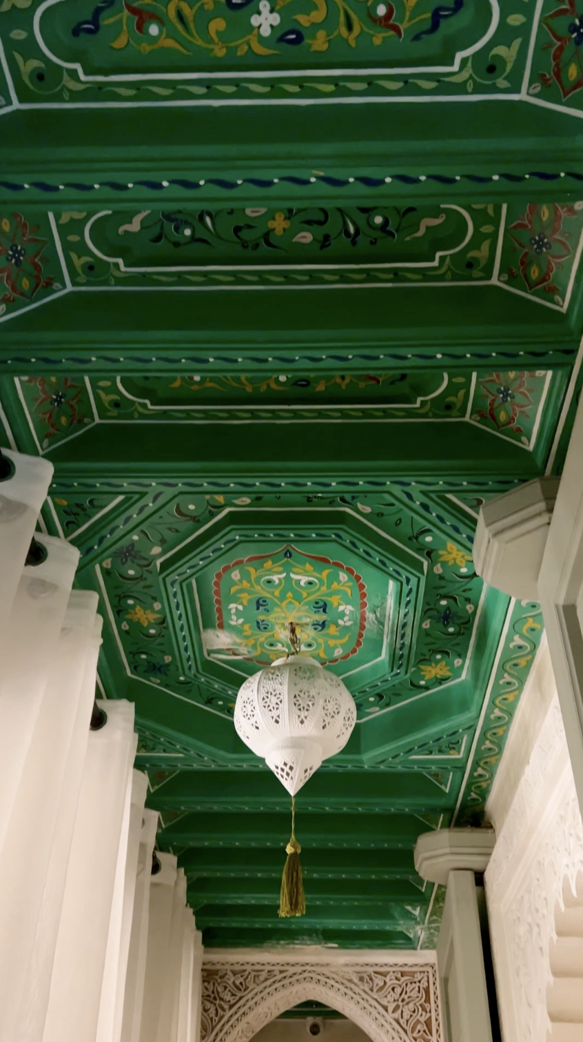 Painted ceiling in Marrakech artisan retreat.png