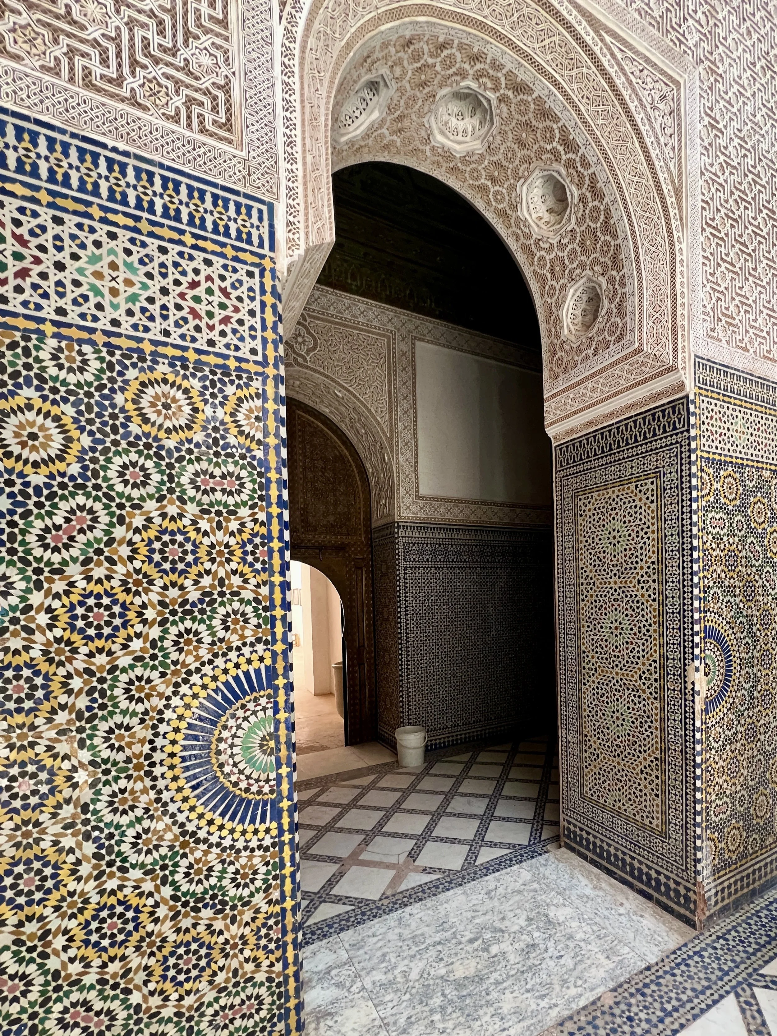 Doorway in Marrakech on wellness retreat.JPG