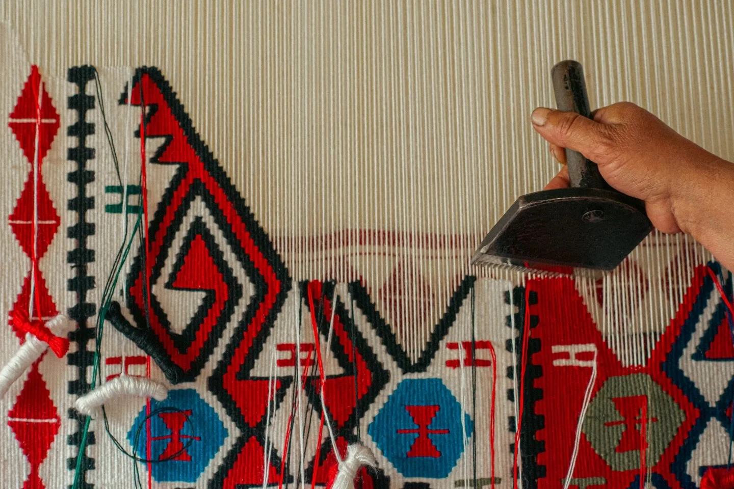 A Moroccan rug isn&rsquo;t decor. It&rsquo;s a diary.
Woven by hand, each one carries the maker&rsquo;s story&mdash;symbols passed from mother to daughter, and also create individually, colors chosen with intention, imperfections that make it irrepla