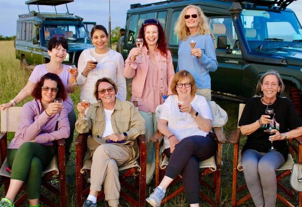 Kenya 2023 Sundowner Karen and Rimmi and just the ladies.JPG