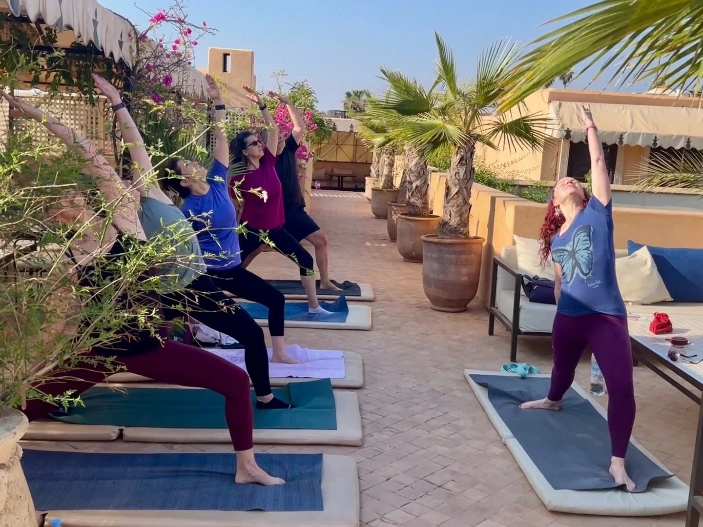 Movement is medicine.
Not because it burns calories or builds muscle&mdash;though it can do those things. But because it regulates your nervous system, clears your mind, and reconnects you to your body.
Even five minutes counts. &nbsp;(Rooftop class 