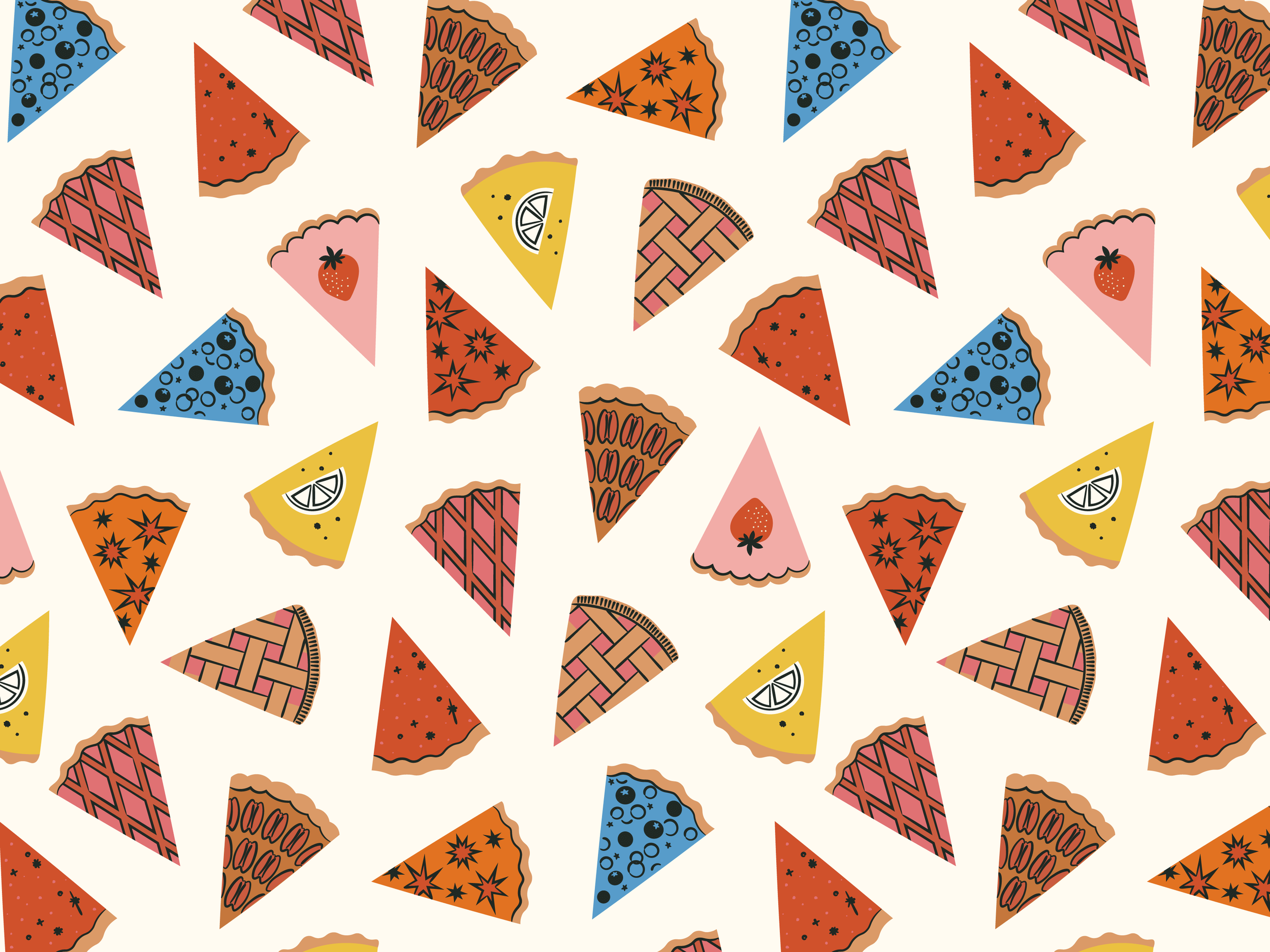 50 Pies, 50 States Cookbook Illustrations(Illustration)