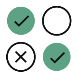 checkmark icons