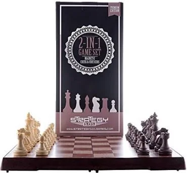 Magnetic Chess & Checkers Game