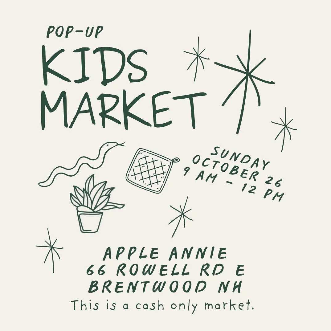 Mark your calendars! 

Our annual Kids Makers Market is on Sunday, October 26 from 9 am - 12 pm. 

These kids are bursting with creativity and there are surely treasures to be found here!

And BONUS our friends @radiantgardenalchemy will be here maki