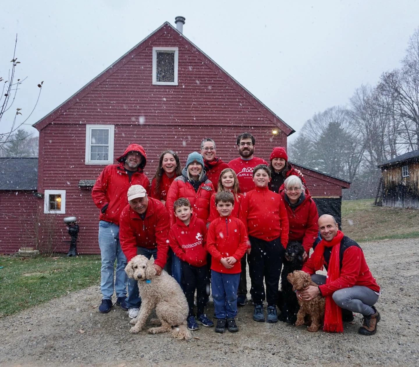 2025 at Apple Annie; a great year for multigenerational gardening, baseball in the orchard, a new barn floor, a freshly stained house and barn, moving compost by the bucketful, Spring greens, Freedom and Mutsu apples, preschool field trips, fresh cid