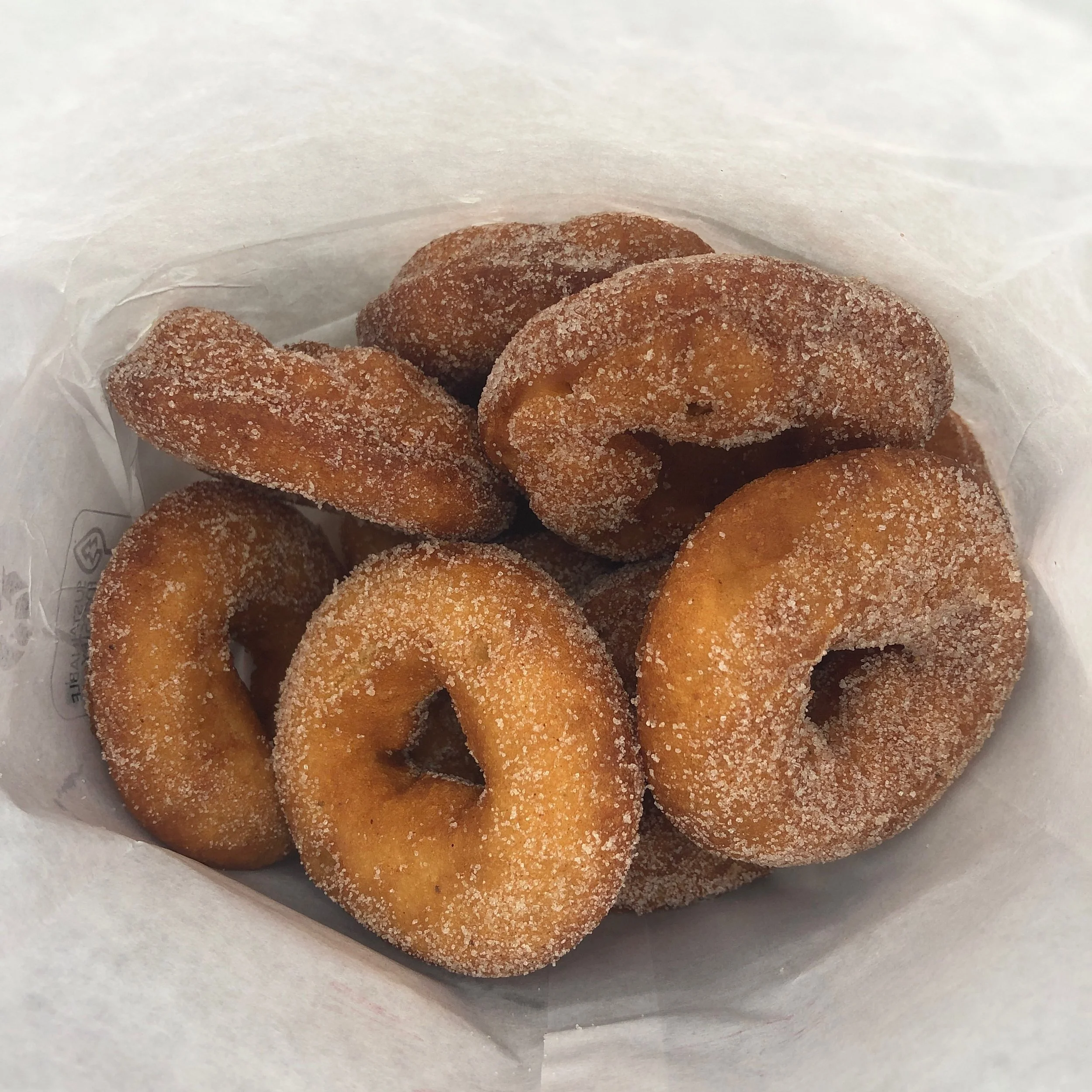 Fresh cider donuts, literally nothing beats them