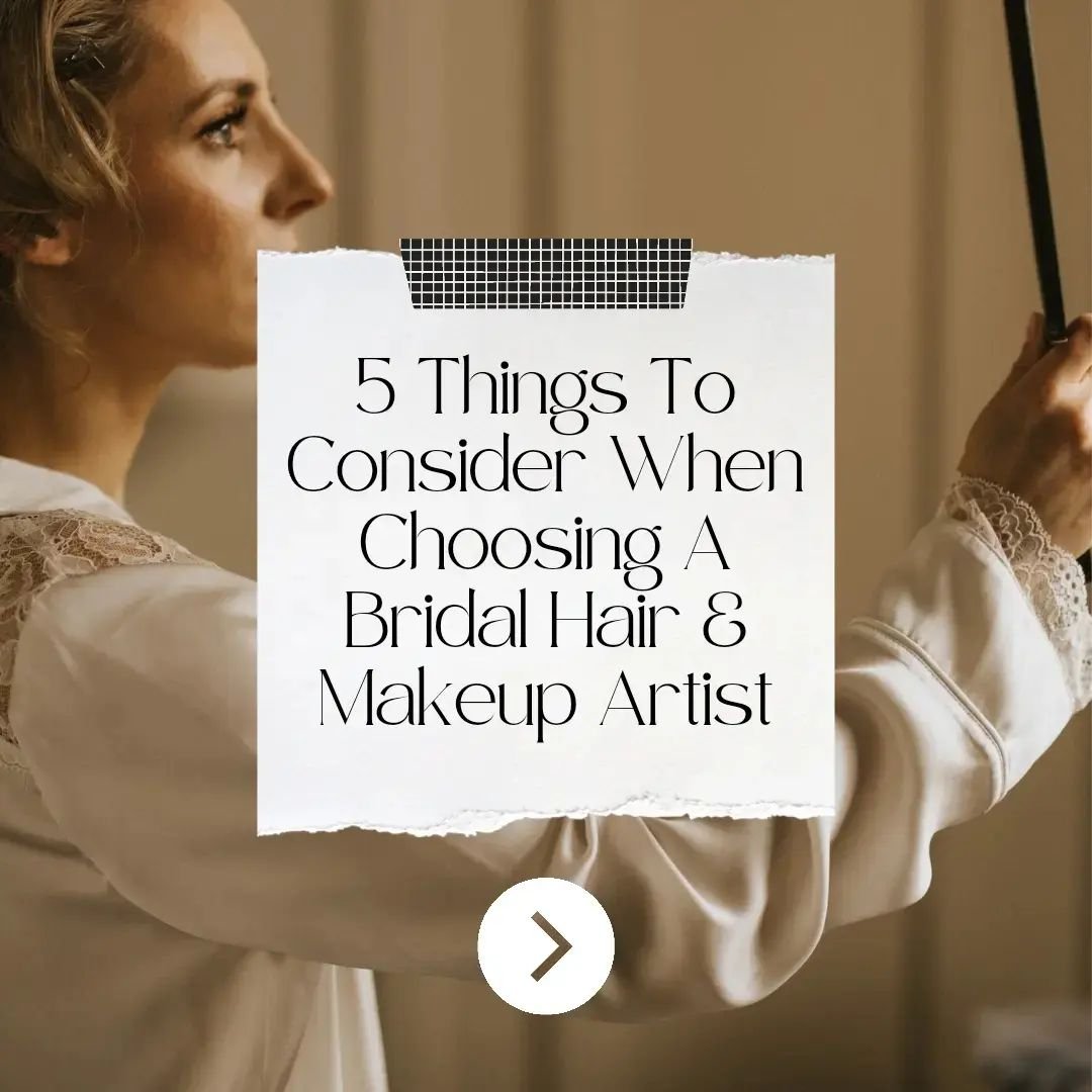 Ready to find your dream wedding hair and makeup artist? 

Here are 5 key factors to consider when beginning your search:

1️⃣ Website: 
Look for a professional website that displays all the information you need, including info about the booking proc