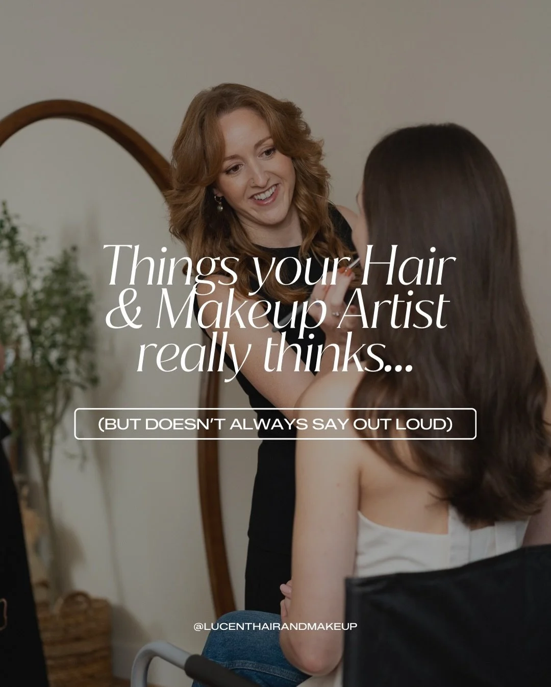 Brides, we adore you&hellip; but there are some things your hair &amp; makeup artist is absolutely thinking (but would never say out loud 👀). But today&hellip; I&rsquo;m saying them 🤭🔥

After years of wedding mornings, I&rsquo;ve seen it all. The 