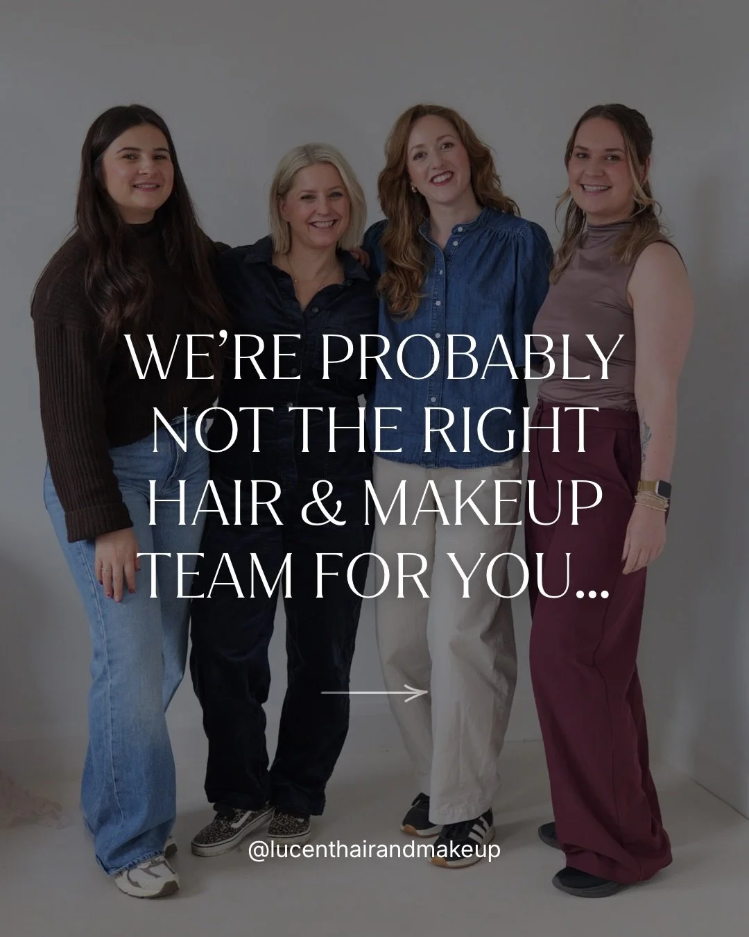 Every wedding supplier will tell you why you should book them. But the truth is, the Lucent team won&rsquo;t be the right fit for every bride. And we&rsquo;ve become more comfortable saying that, because the best wedding mornings happen when everyone