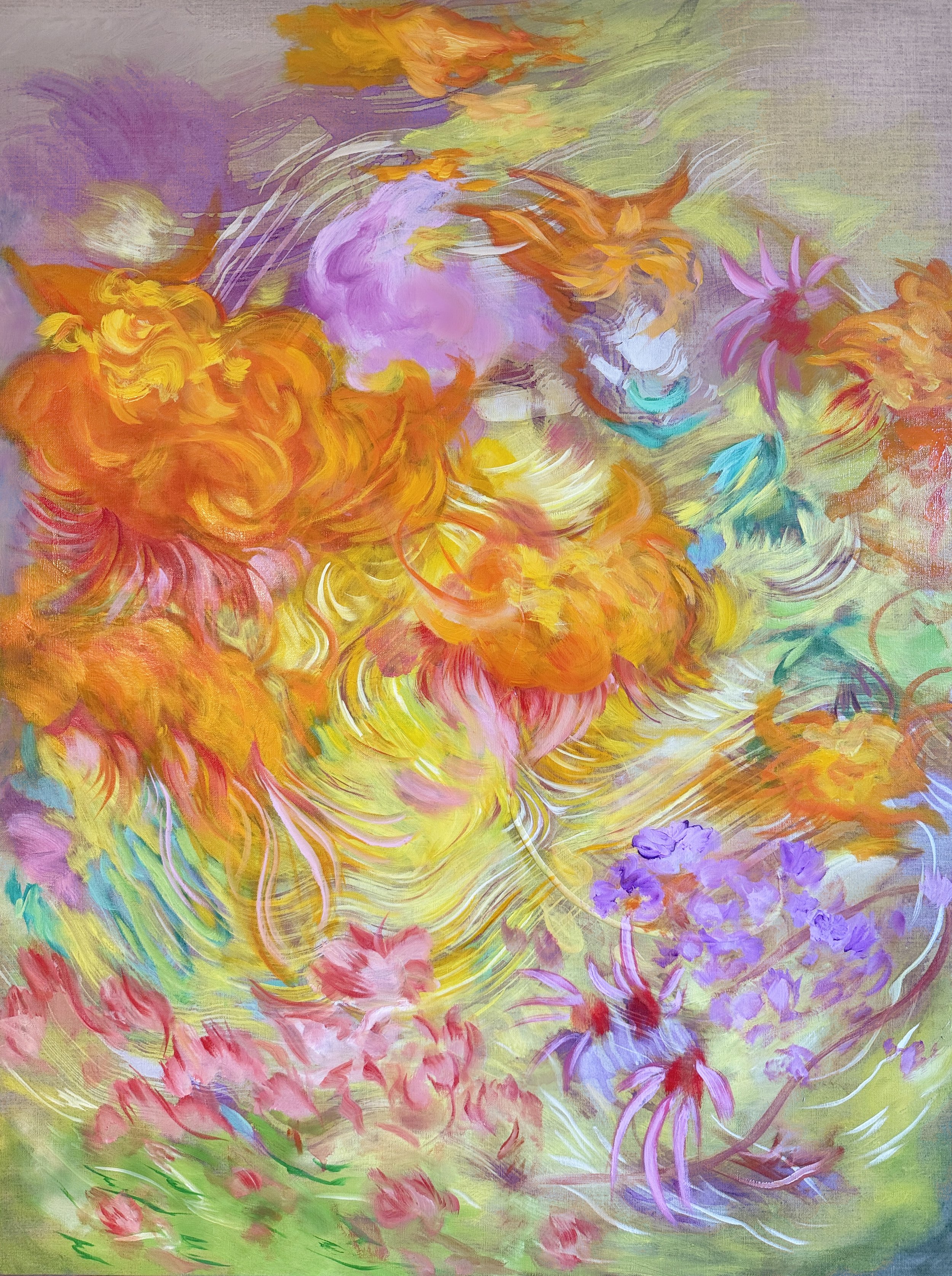 Indelible fragments: 30x40in, oil, acrylic on linen