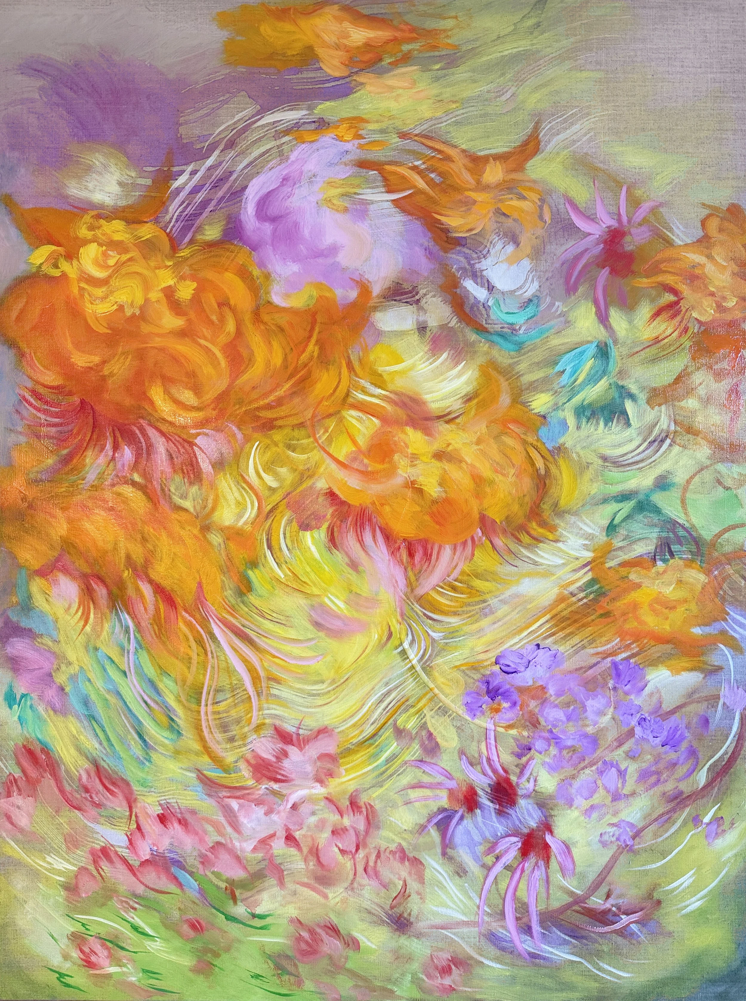 Indelible fragments: 30x40in, oil, acrylic on linen