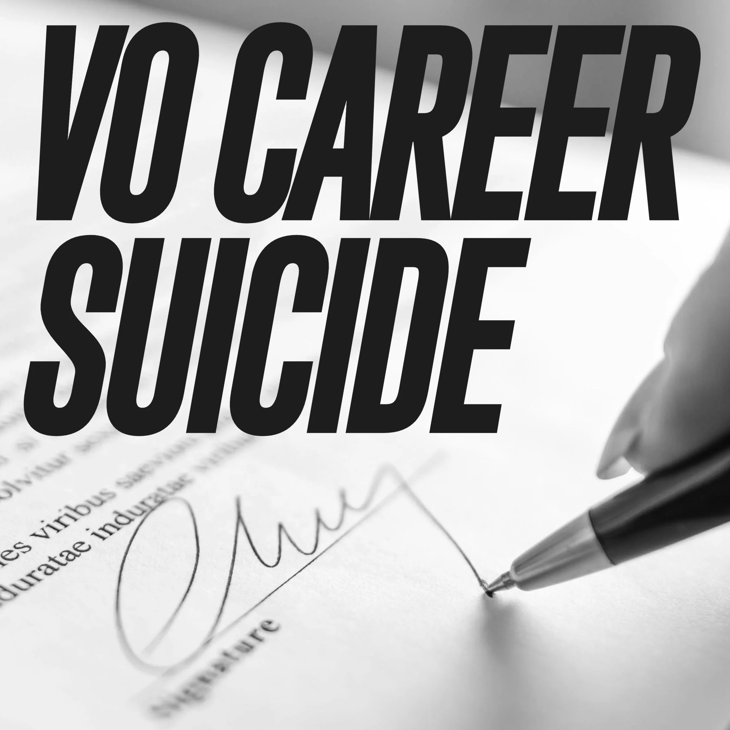 Voice Over Career Suicide – AI, TTS, VO Contracts, &amp; More