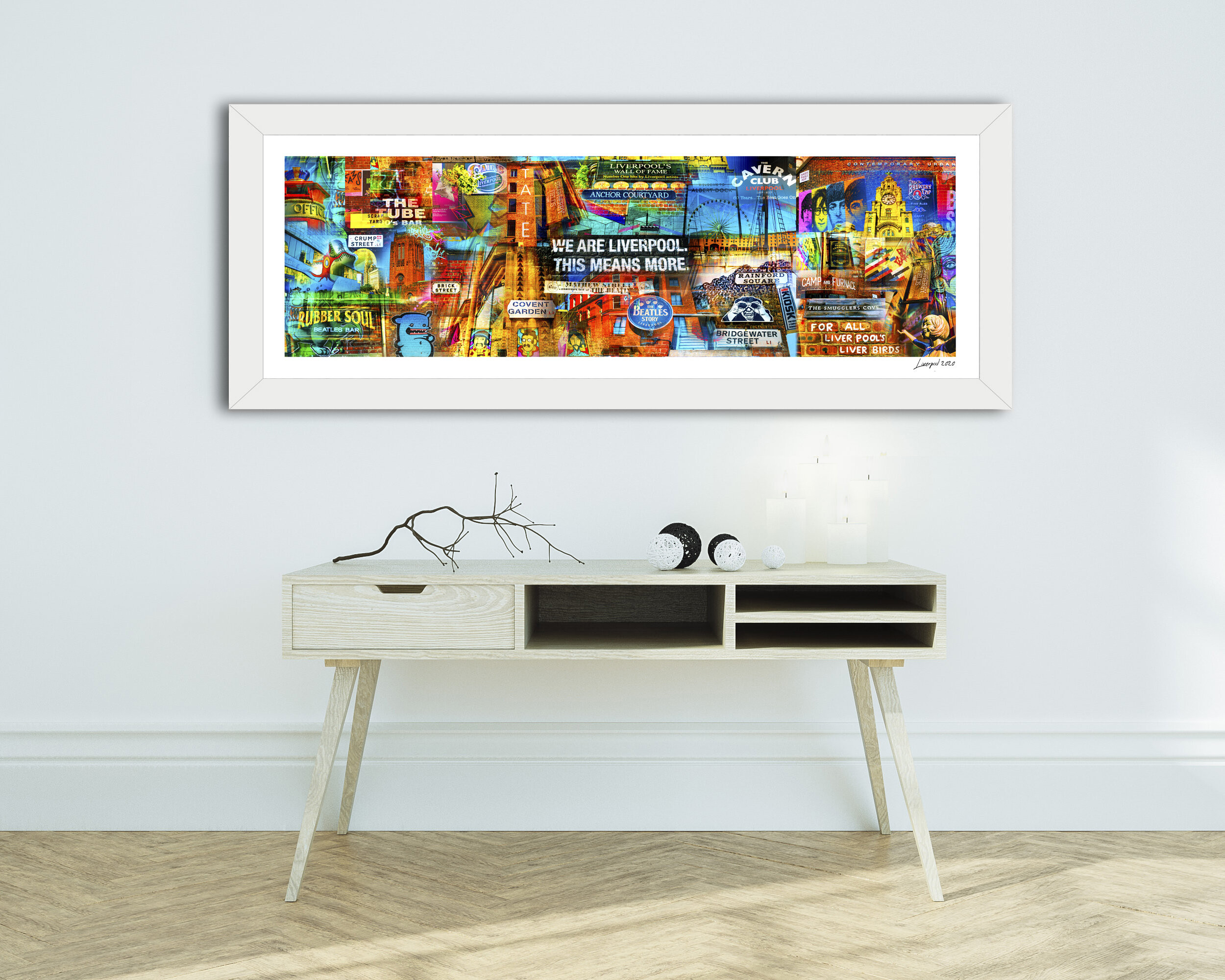 Liverpool Panoramic Mash Up Framed Print — Kelly Clarke Photography