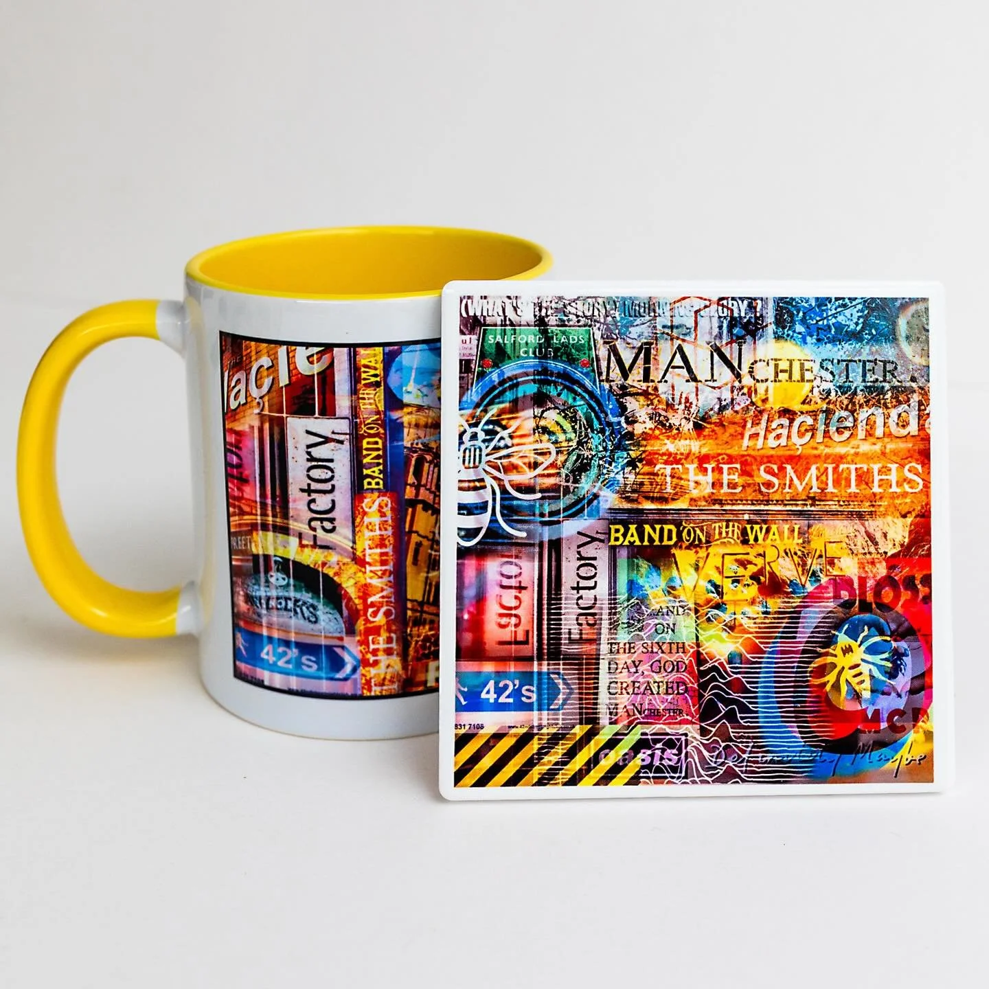 Manchester Mug and a ceramic coaster gift set!

A proper Manc brew deserves this ☕️

Mug + coaster set inspired by the city
Bright, bold, and a bit loud (just how we like it)

Introductory price of &pound;12.50!

Tag yer manc mates that would love th