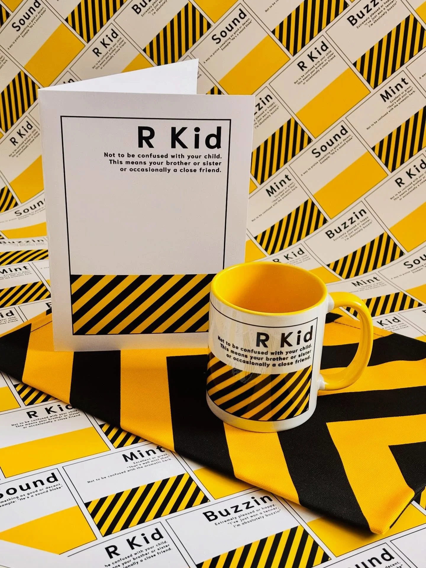 The perfect gift for your sibling or mate!

Greetings card
Mug
Teatowel

&pound;20

On the website tomorrow!
#rkid #manchester