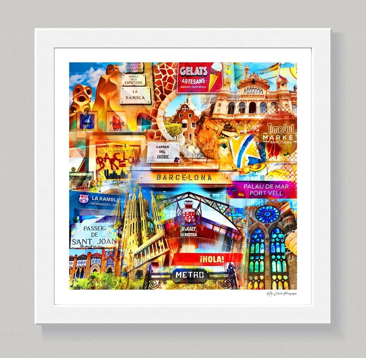 New Barcelona prints available in 2 frame sizes or as an unframed rolled print for you to frame yourself!

Iconic Barcelona landmarks including Sagrada Familia, Parc Guell, Camp Nou, St Josep Market, Time Out Market, port of Barcelona, La Ramblas and