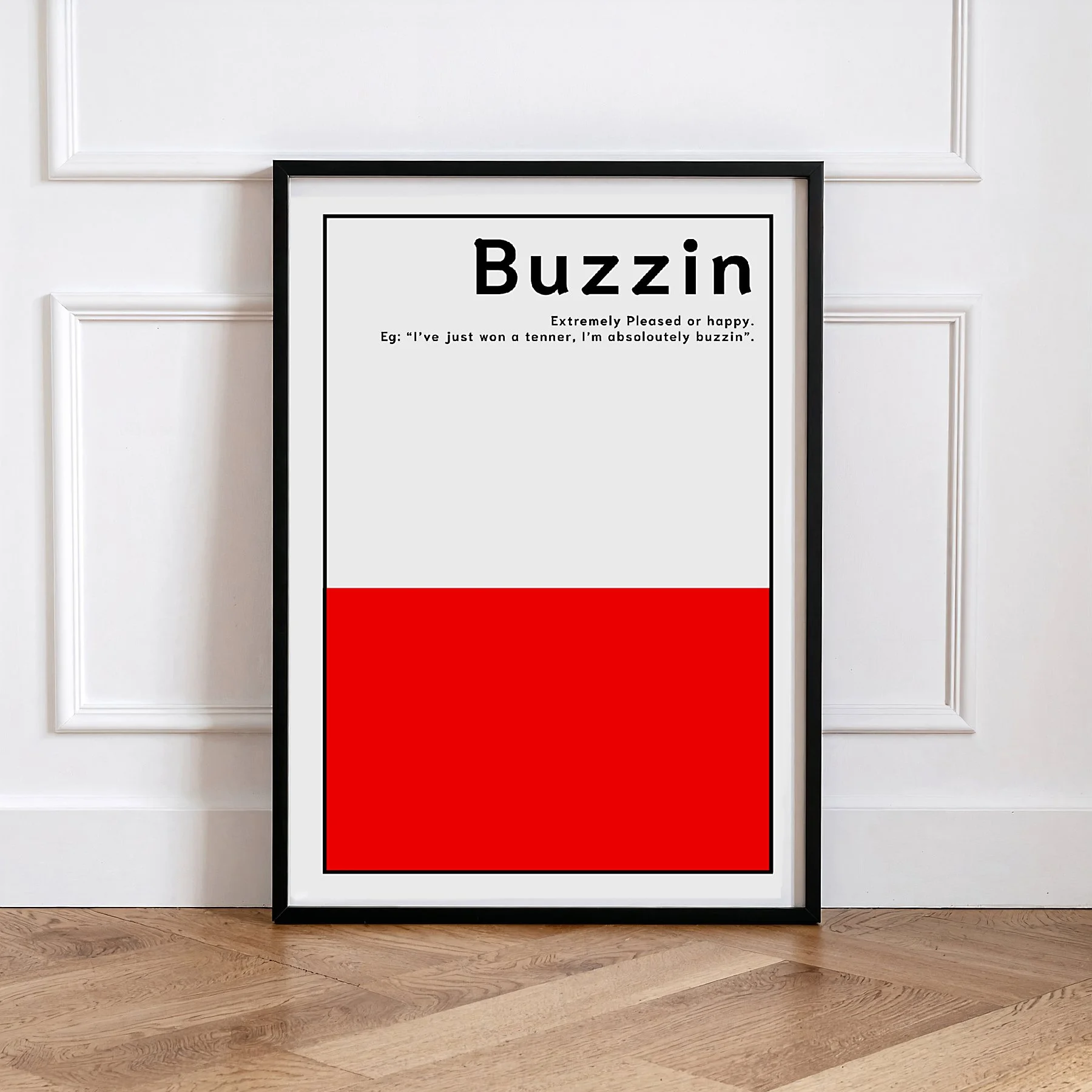 Buzzin print framed.jpg