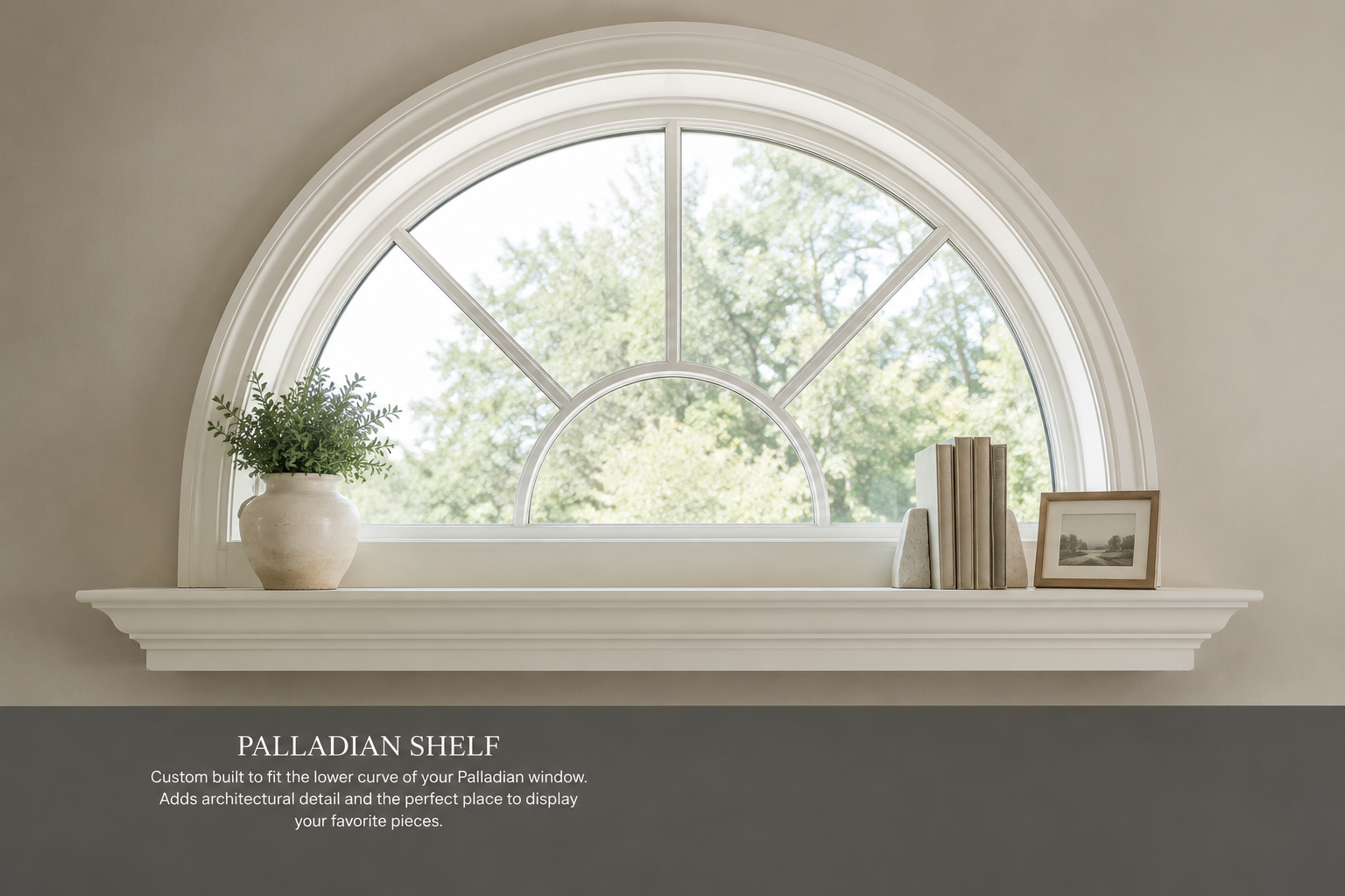 Palladian Shelf - 3 Inch Depth